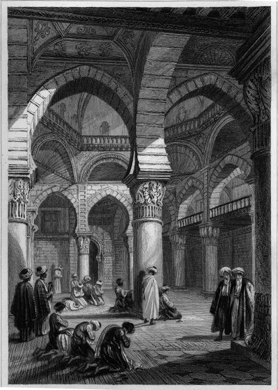 Interior of a mosque in Algiers by Unknown artist