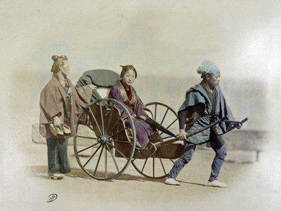 Japanese rickshaw, circa 1900 by Unknown artist