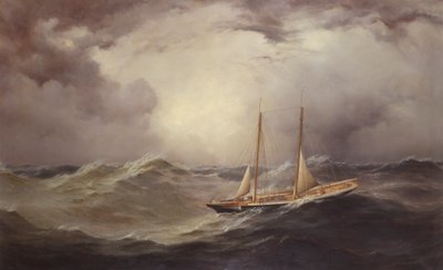Livonia after Losing Bowsprit Mid-Atlantic by Unknown