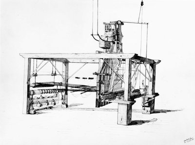 Loom - Engraving by Unknown artist