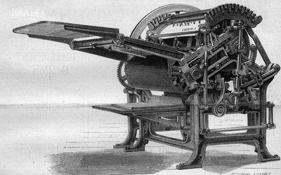 Machine used for zincography by Unknown artist