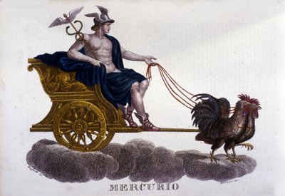 Mercury. 19th century engraving. by Unknown artist