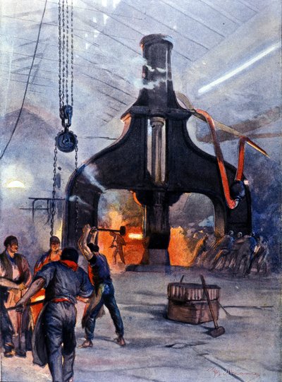 Metal plants Ansaldo in 1890 by Unknown artist