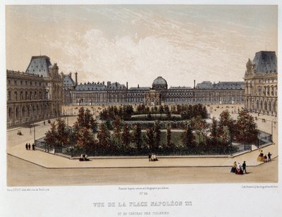 Napoleon III Square and the Tuileries Palace by Unknown artist
