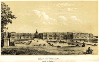 Palace of Versailles, garden view in 1857 by Unknown artist