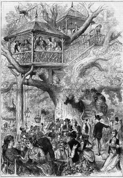 Party in Sceaux Park in 1873. by Unknown artist