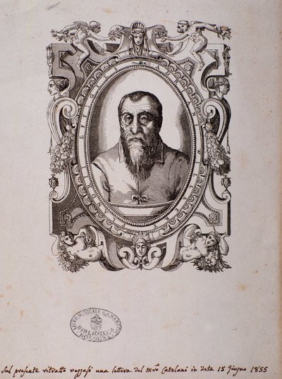 Portrait of Adrian Willaert (woodcut) by Unknown artist