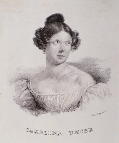 Portrait of Caroline Ungher by Unknown artist