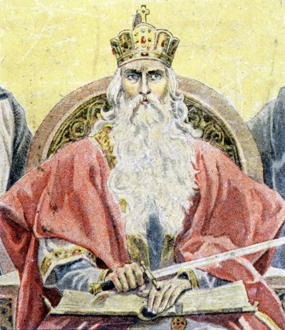 Portrait of Charlemagne (engraving) by Unknown artist