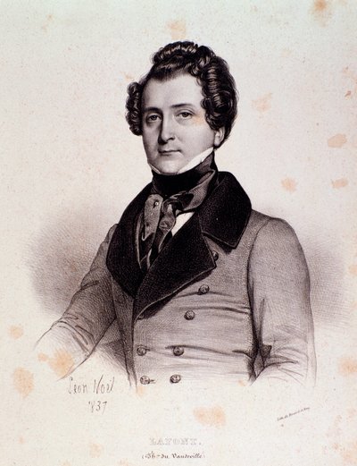 Portrait of Charles Philippe Lafont (engraving) by Unknown artist