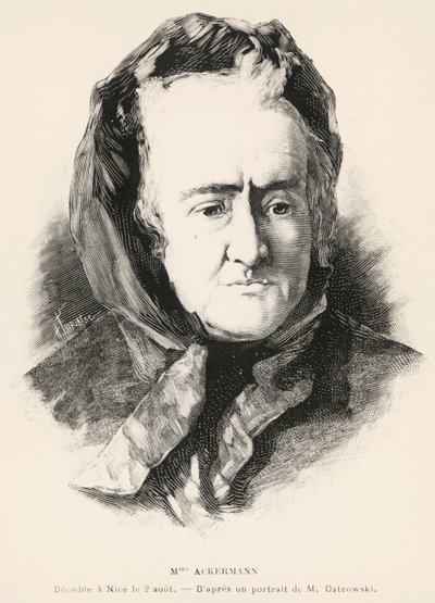 Portrait of Louise-Victorine Ackermann by Unknown artist