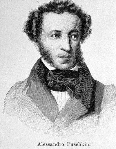 Portrait of Pushkin (1799 - 1837) by Unknown artist