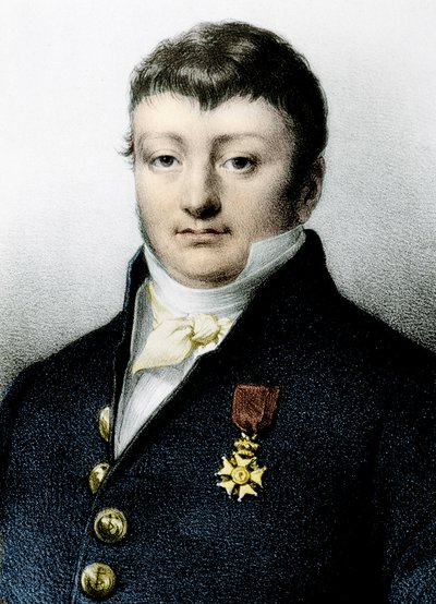Portrait of Surcouf - engraving by Unknown artist