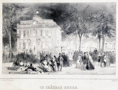 Reception in front of the red castle by Unknown artist