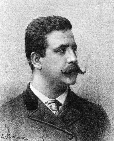 Ruggero Leoncavallo. Italian composer (1858 to 1919). by Unknown artist