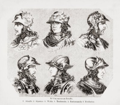 Six Visigoth Kings of Spain by Unknown artist