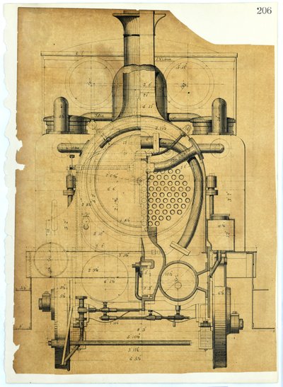 Steam Locomotive by Unknown artist