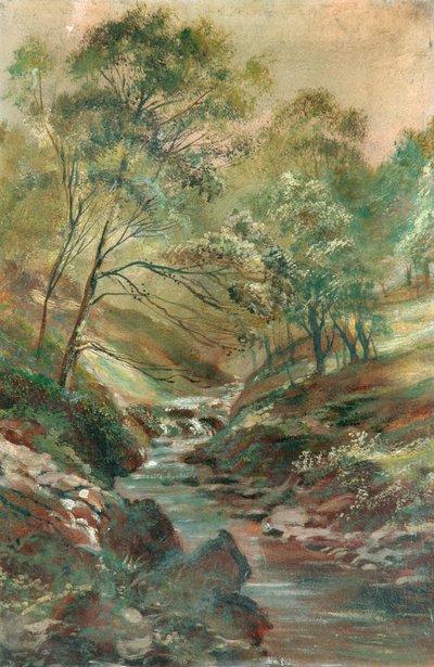 Stream through a Wood by Unknown