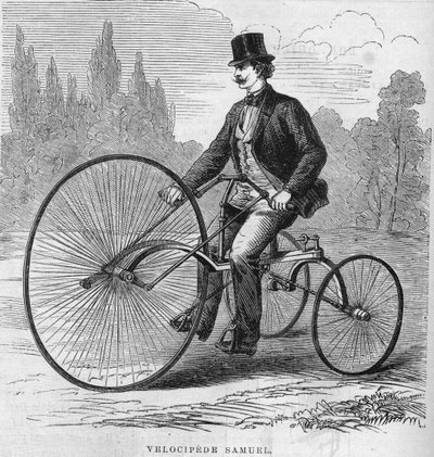The American velocipede of Isaac Samuel. 1869 by Unknown artist