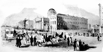 The Four Courts, Dublin. 19th century engraving by Unknown artist