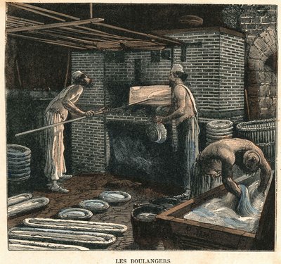 The bakers. 19th century illustration, Bianchetti collection by Unknown artist