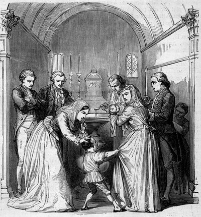 The baptism of Napoleon Bonaparte by Unknown artist