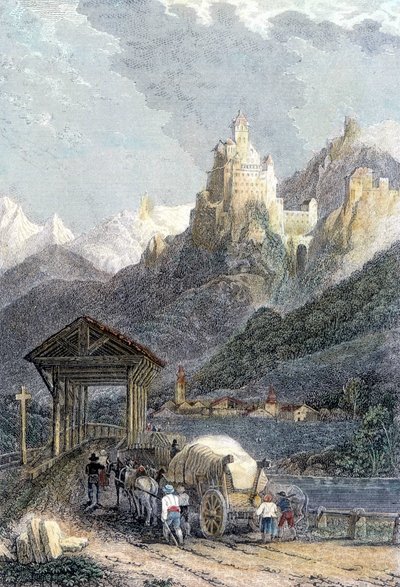 Trostburg Castle in Tyrol by Unknown artist