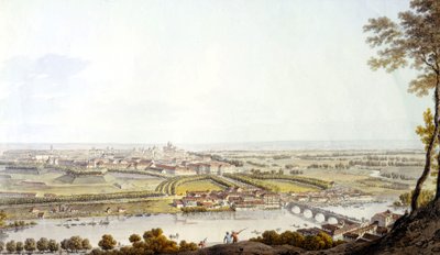 View of Turin (engraving) by Unknown artist