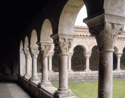 View of the cloister (12th century) by Unknown artist