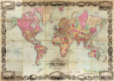 World Map in Mercator Projection by Unknown