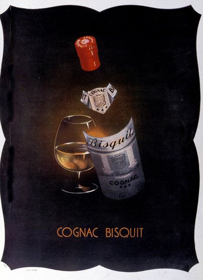 Advertising poster for Cognac Bisquit. 1932 by Unknown artist