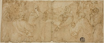 Franciscan Saints in Adoration by Unknown Florentine