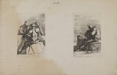 (Figurine Series) Soldier Seated, Back by Unknown artist