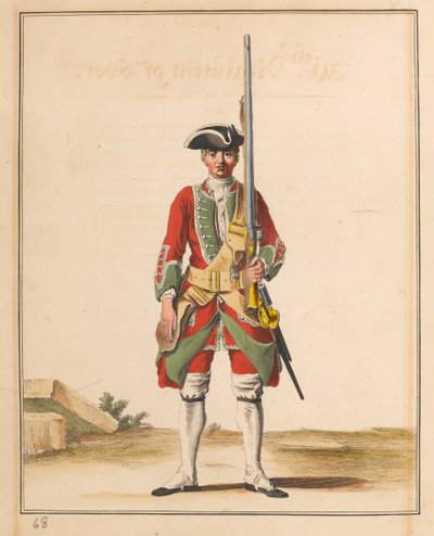 36th Regiment of Foot, 1742 circa by Unknown artist