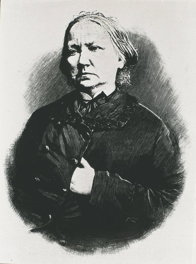 Concepcion Arenal, Spanish writer (engraving) by Unknown artist