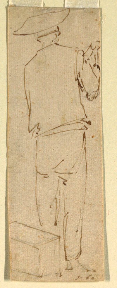 A Man with Tongs by Unknown artist
