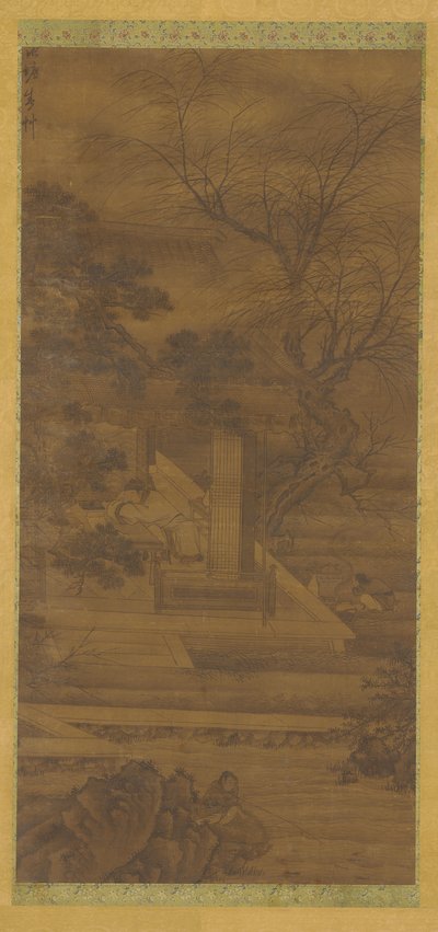 A Poet Dreaming in His Riverside Pavilion by Unknown artist