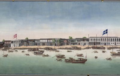 A View of Canton by Unknown artist