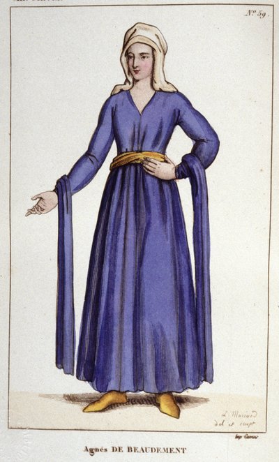 Agnès De Baudement, Dame de Braine (1130-1218). by Unknown artist