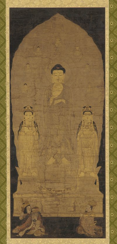 Amitabha Triad by Unknown artist