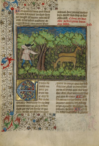 An Archer Shooting at Deer by Unknown artist