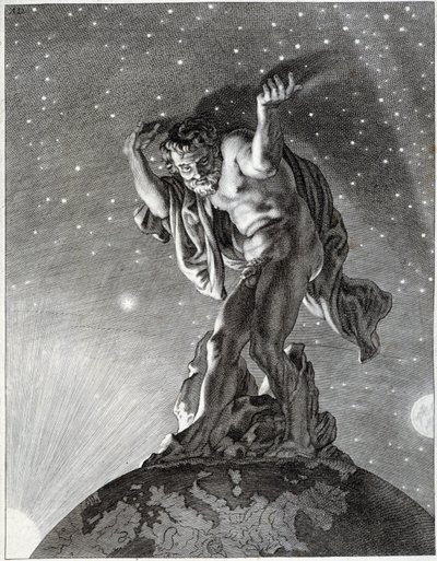 Atlas supporting the sky by Unknown artist
