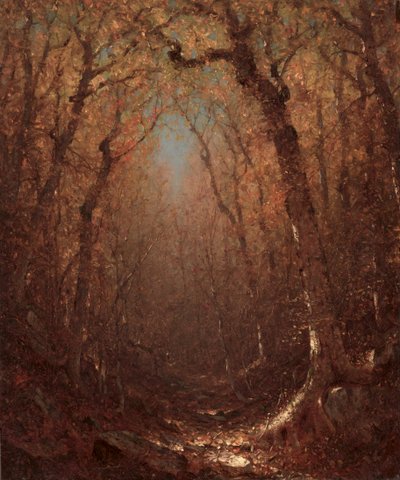 Autumn, a Wood Path by Unknown artist