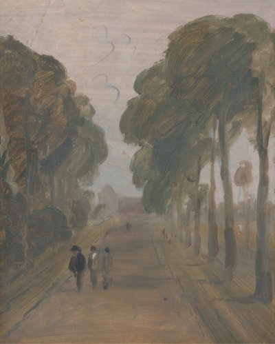 Avenue with Figures by Unknown artist