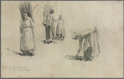 Bavarian Peasants by Unknown artist