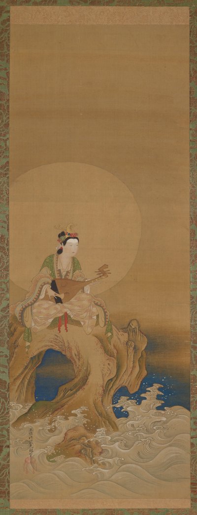 Benten on a Rock by the Sea by Unknown artist