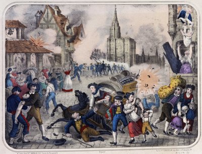 Bombing of Strasbourg by the Prussians, 1870 by Unknown artist