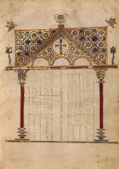 Canon Table Page by Unknown artist