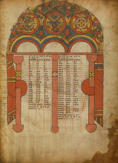 Canon Table Page by Unknown artist
