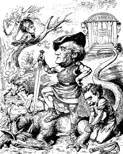 Caricature of Richard Wagner by Unknown artist